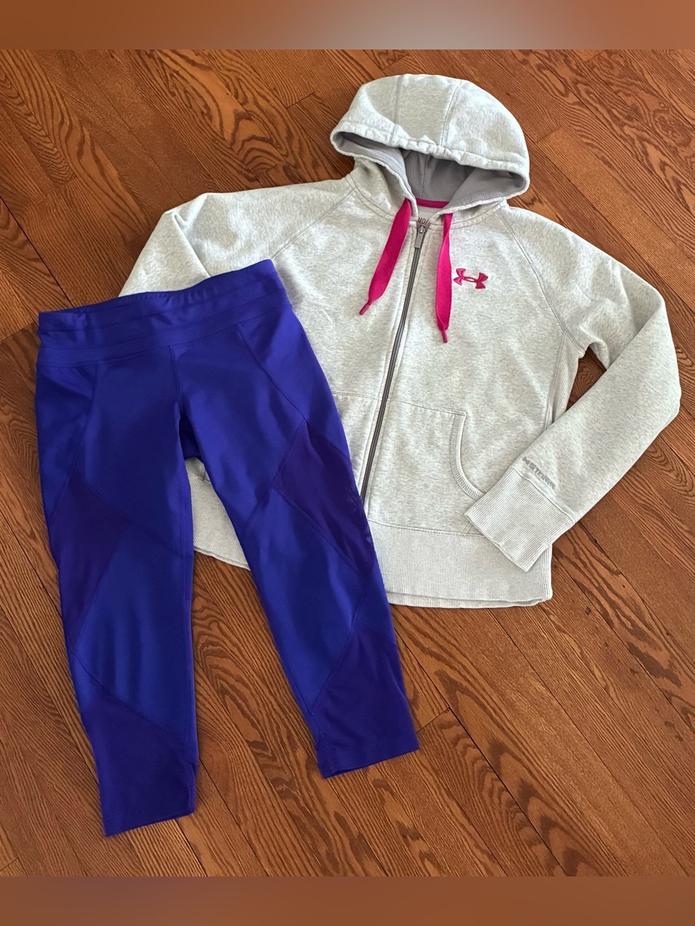 Womens UNDER ARMOUR/ATHLETA Hoodie Sweatshirt & Leggings, sz Medium